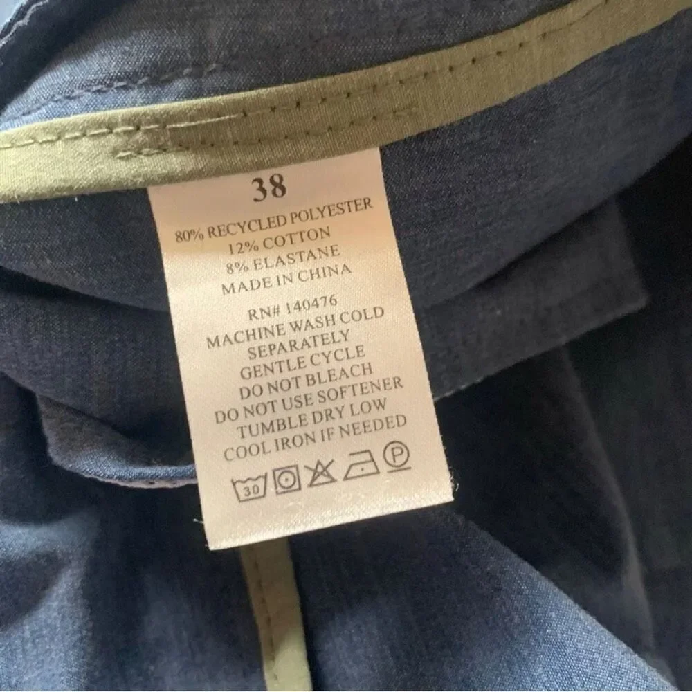 Faherty Mens All Day Shorts 38 Blue Drawstring 7